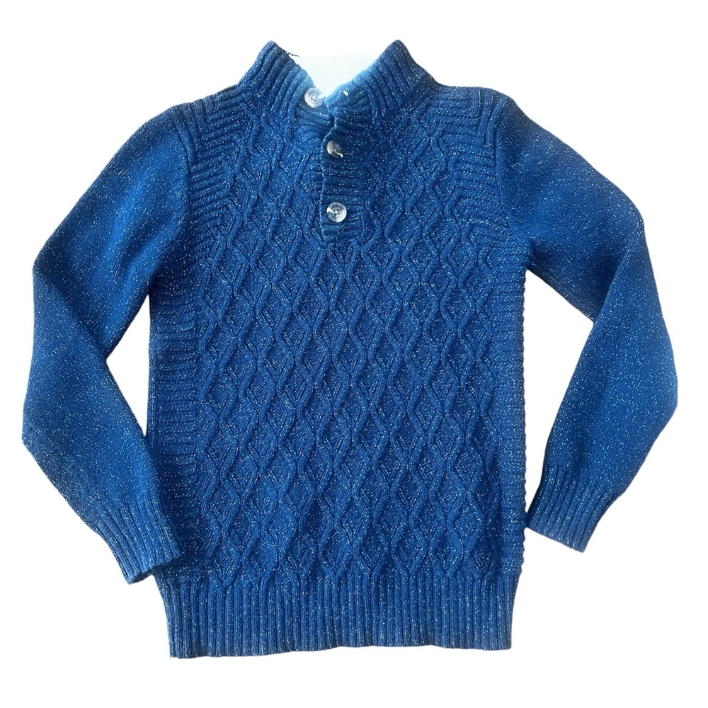 Cat & Jack Navy Cable Knit Sweater
